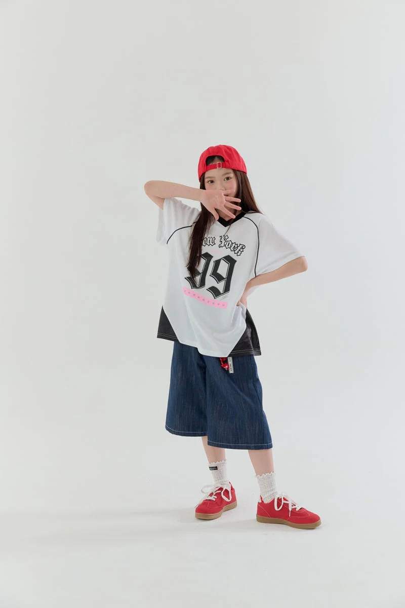 Lilas - Korean Children Fashion - #littlefashionista - Nine Piping Long Tee - 3