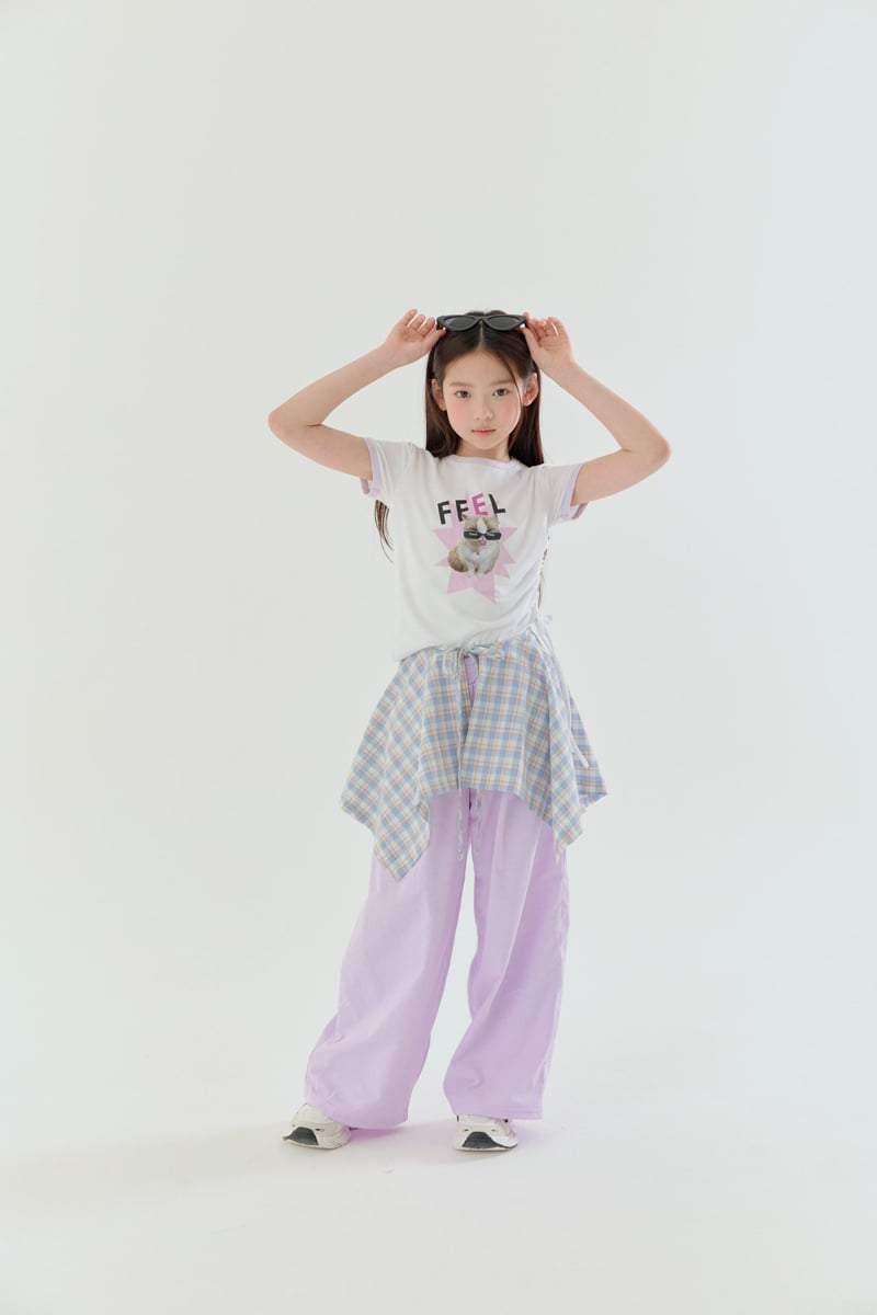 Lilas - Korean Children Fashion - #minifashionista - So Good Check Wrap