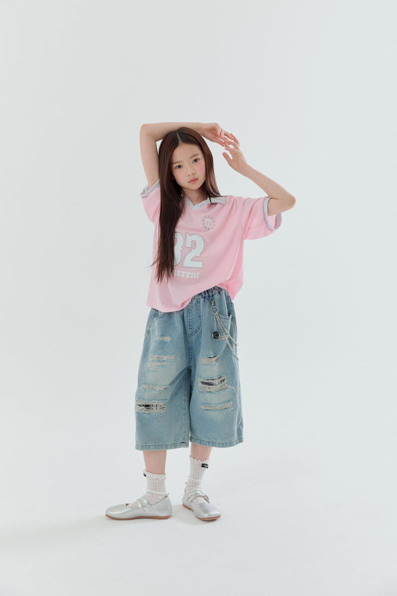 Lilas - Korean Children Fashion - #minifashionista - Chain Bermuda Pants - 7