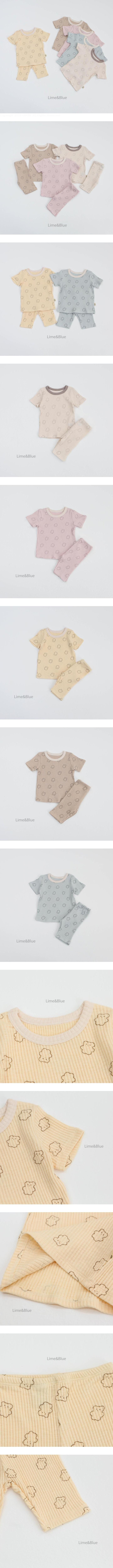 Lime & Blue - Korean Children Fashion - #designkidswear - Jelly Bear Set - 2