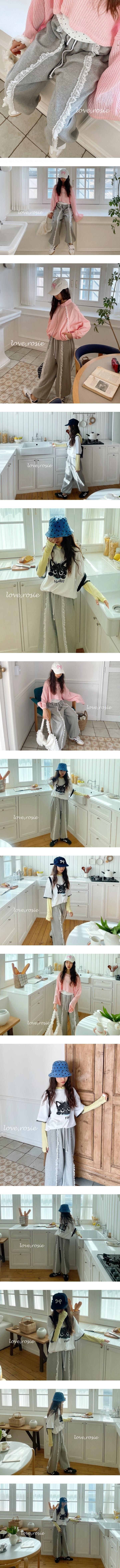 Love Rosie - Korean Children Fashion - #kidzfashiontrend - Front Lace Jogger Pants