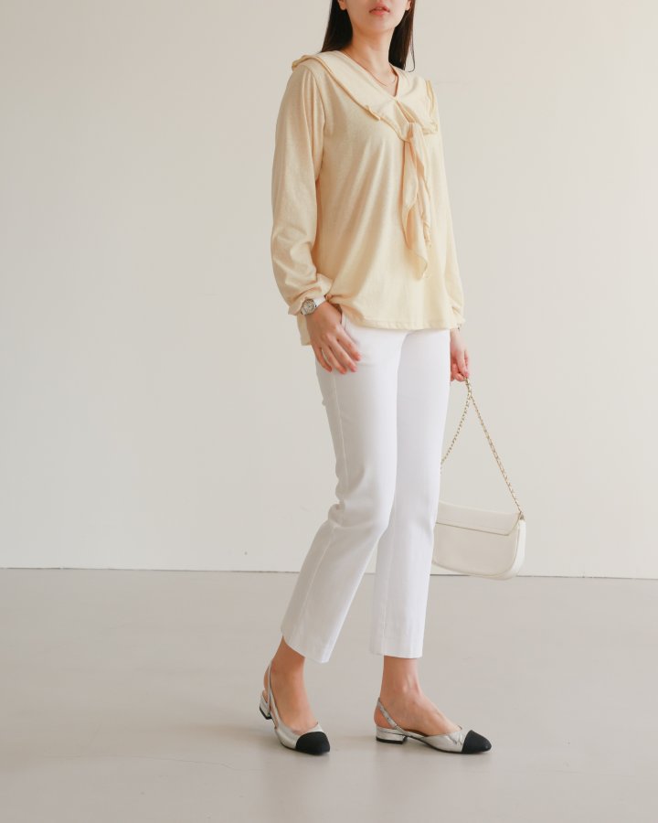 Lovely - Korean Women Fashion - #momslook - Sunny Ribbon Tee - 3