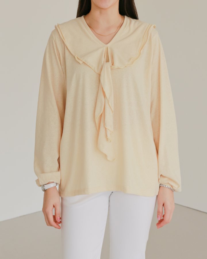 Lovely - Korean Women Fashion - #momslook - Sunny Ribbon Tee - 7