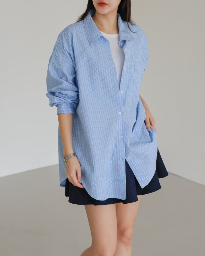 Lovely - Korean Women Fashion - #momslook - Dream Stripe Shirt - 10