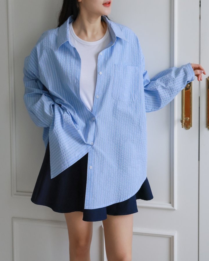 Lovely - Korean Women Fashion - #momslook - Dream Stripe Shirt - 12