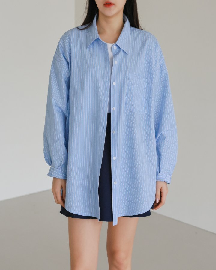 Lovely - Korean Women Fashion - #momslook - Dream Stripe Shirt - 8