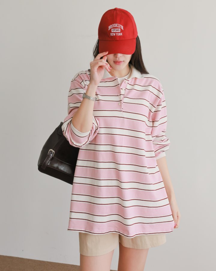 Lovely - Korean Women Fashion - #momslook - Bunny Collar Tee - 10