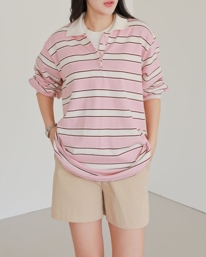 Lovely - Korean Women Fashion - #momslook - Bunny Collar Tee - 12