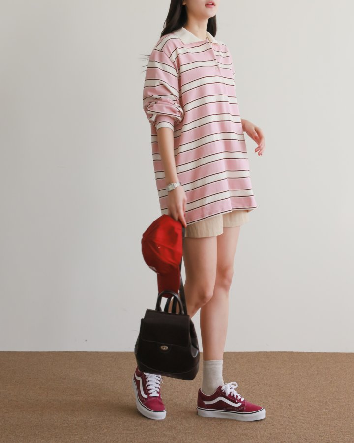 Lovely - Korean Women Fashion - #womensfashion - Bunny Collar Tee - 4
