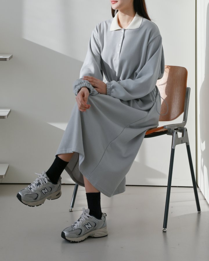 Lovely - Korean Women Fashion - #momslook - Lucy Collar One-piece - 7