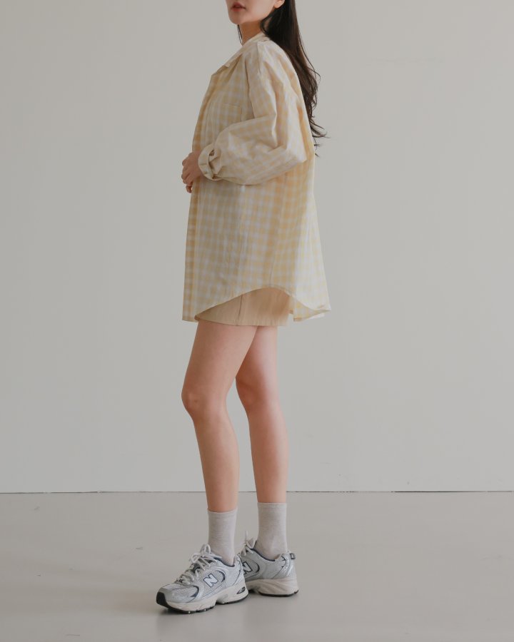 Lovely - Korean Women Fashion - #momslook - Camp Check Shirt - 5