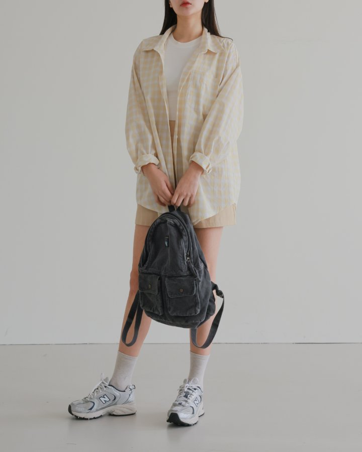Lovely - Korean Women Fashion - #momslook - Camp Check Shirt - 7