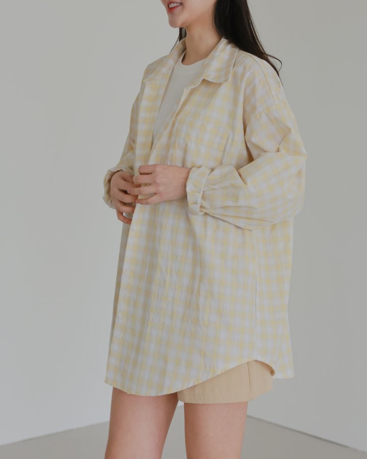Lovely - Korean Women Fashion - #momslook - Camp Check Shirt - 9