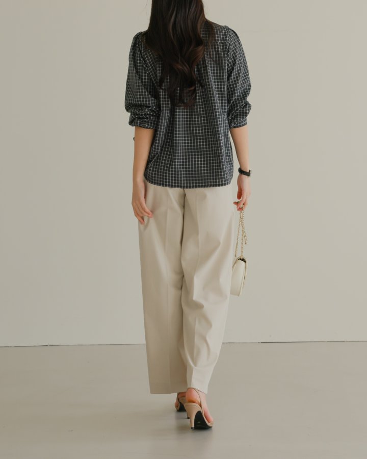 Lovely - Korean Women Fashion - #pursuepretty - Latte Frill Blouse - 3