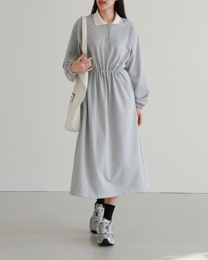Lovely - Korean Women Fashion - #restrostyle - Lucy Collar One-piece - 2