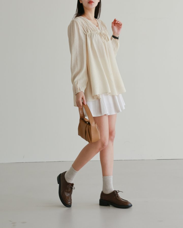 Lovely - Korean Women Fashion - #shopsmall - Lala Ribbon Blouse - 5