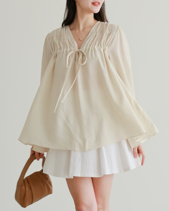 Lovely - Korean Women Fashion - #thatsdarling - Lala Ribbon Blouse - 6