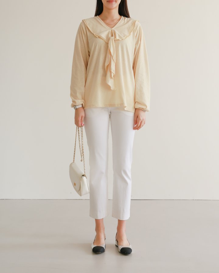 Lovely - Korean Women Fashion - #thelittlethings - Sunny Ribbon Tee - 2