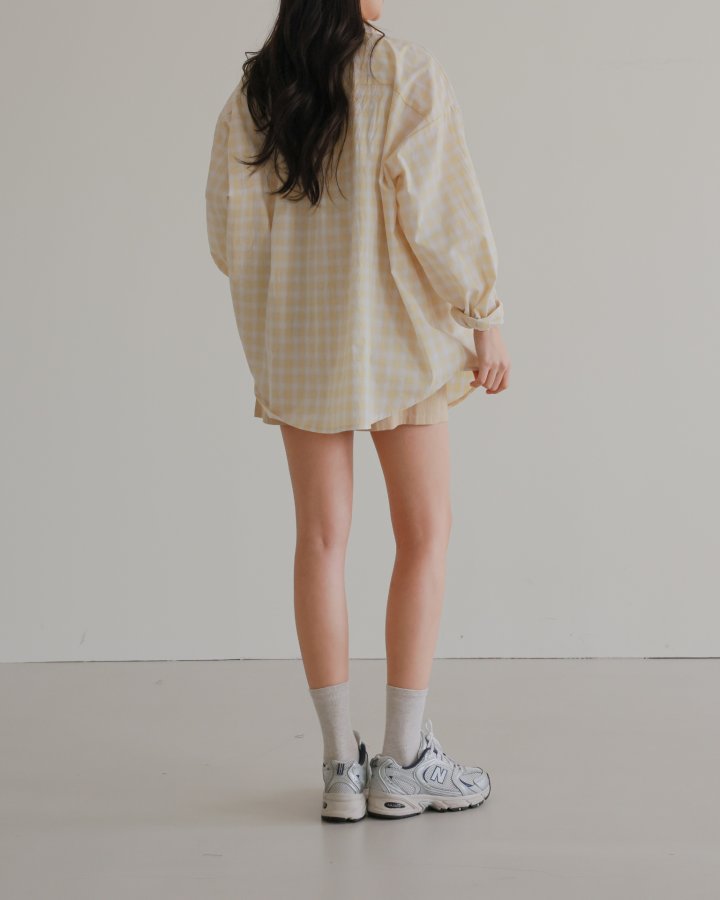 Lovely - Korean Women Fashion - #thatsdarling - Camp Check Shirt - 4
