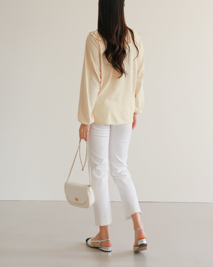 Lovely - Korean Women Fashion - #momslook - Sunny Ribbon Tee - 4