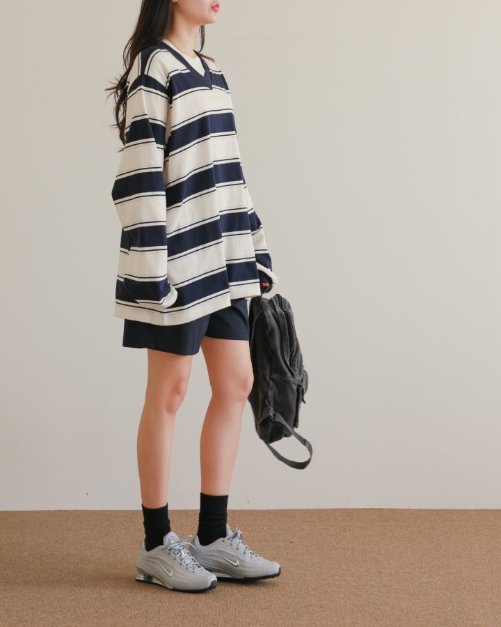 Lovely - Korean Women Fashion - #womensfashion - Mega V-Neck Tee - 2