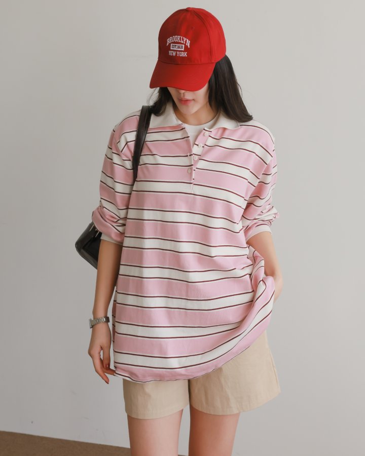 Lovely - Korean Women Fashion - #womensfashion - Bunny Collar Tee - 11