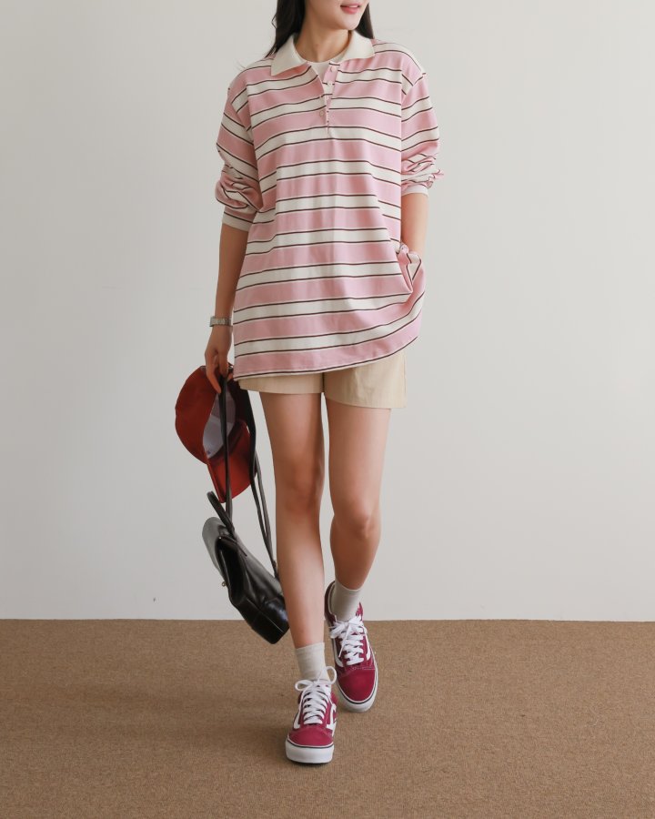 Lovely - Korean Women Fashion - #womensfashion - Bunny Collar Tee - 3