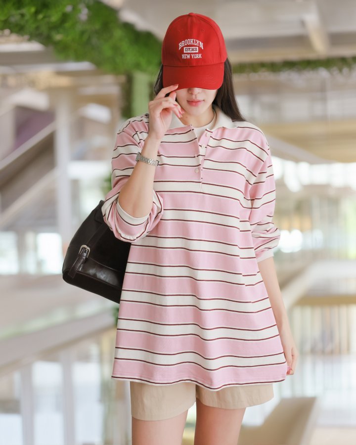 Lovely - Korean Women Fashion - #womensfashion - Bunny Collar Tee - 7