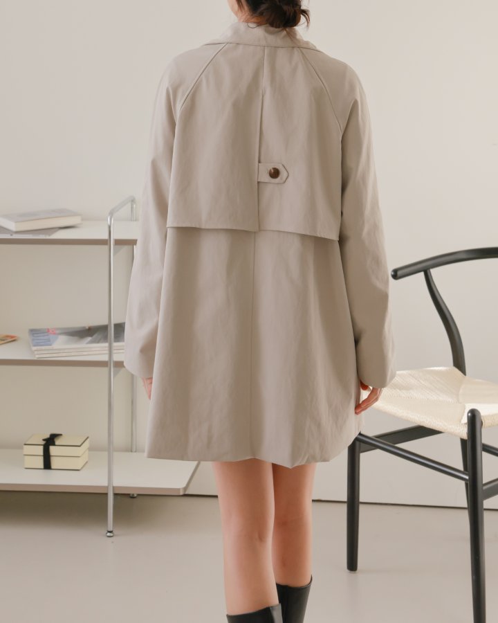 Lovely - Korean Women Fashion - #womensfashion - Motion Half Trench Coat - 12