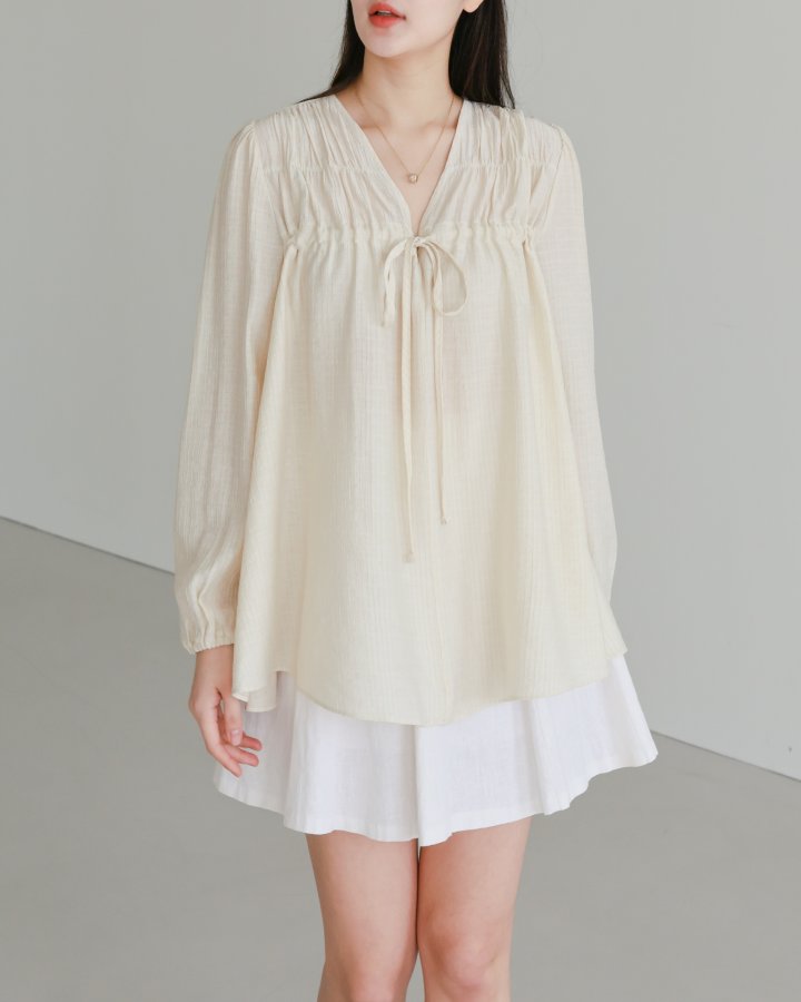 Lovely - Korean Women Fashion - #womensfashion - Lala Ribbon Blouse - 11