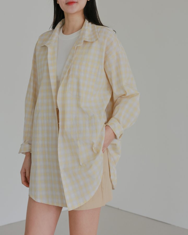Lovely - Korean Women Fashion - #womensfashion - Camp Check Shirt - 10