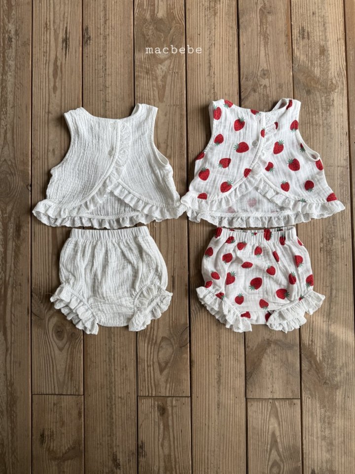 Mac - Korean Baby Fashion - #babyboutique - Yoru Back Slit Sleeveless Set - 11