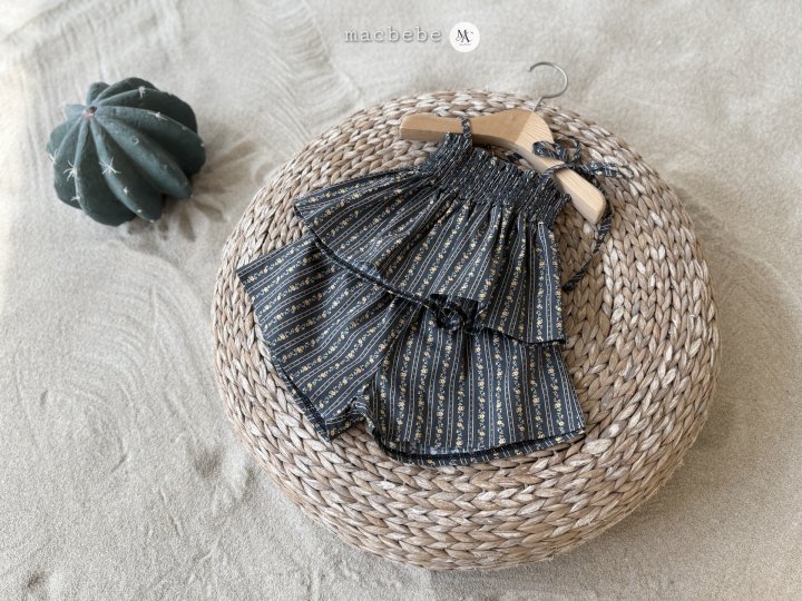 Mac - Korean Baby Fashion - #babyboutique - Flower Smock Top Bottom Set - 6