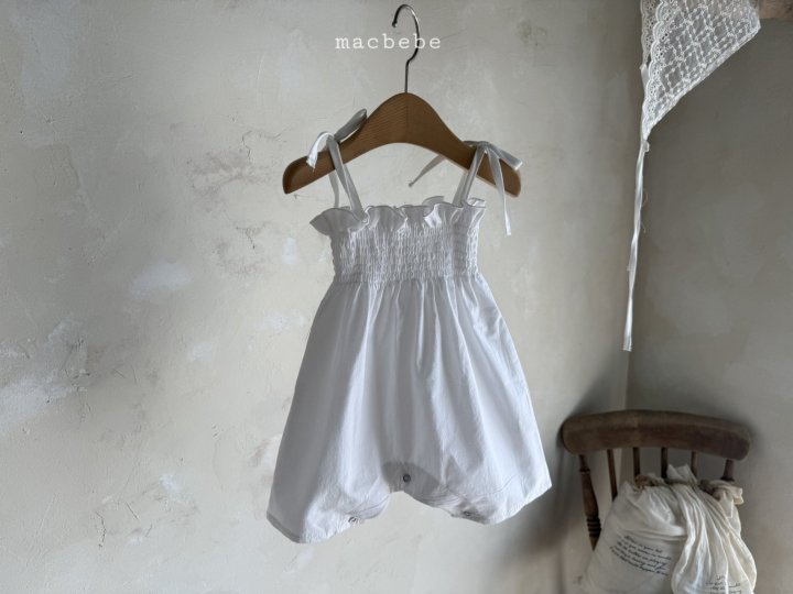 Mac - Korean Baby Fashion - #babyboutiqueclothing - Cotton Smock Suit (Plain)