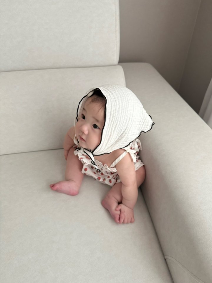 Mac - Korean Baby Fashion - #babyclothing - Cotton Smock Suit (Strawberry) - 4