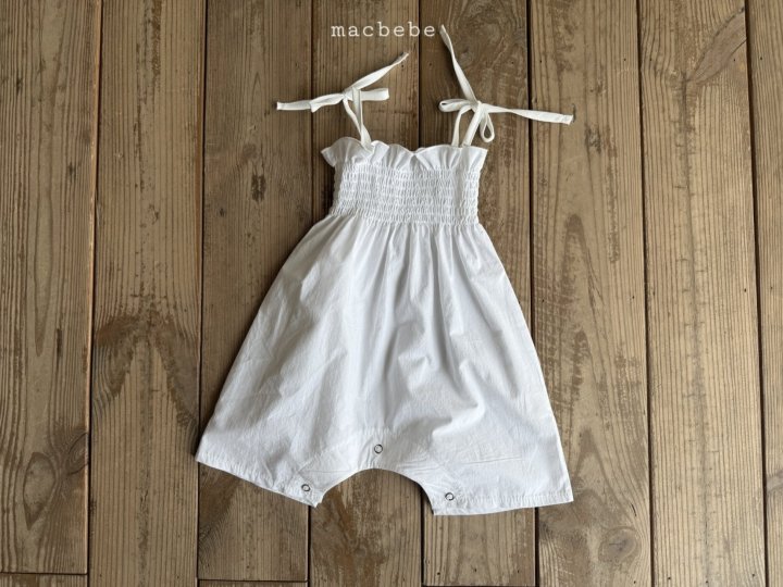 Mac - Korean Baby Fashion - #babyfashion - Cotton Smock Suit (Plain) - 3