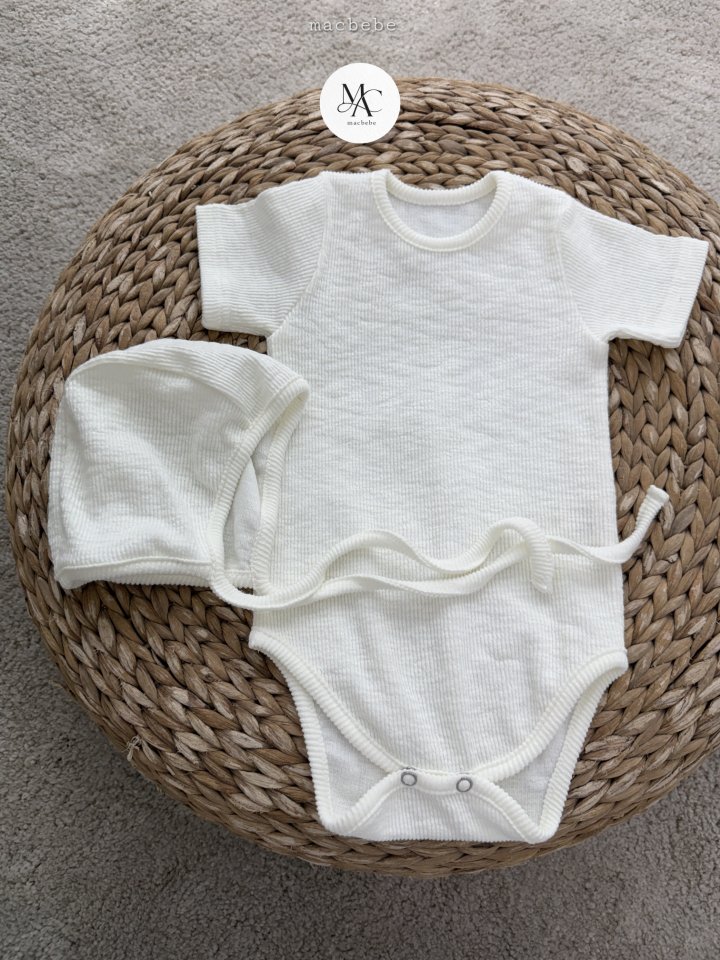 Mac - Korean Baby Fashion - #babyfashion - Daily Rib Suit (Bonnet Set) - 12