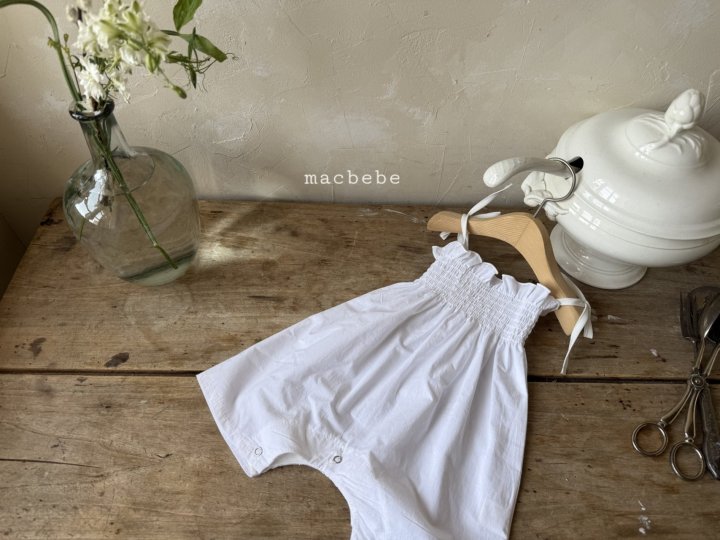Mac - Korean Baby Fashion - #babyfashion - Cotton Smock Suit (Plain) - 4