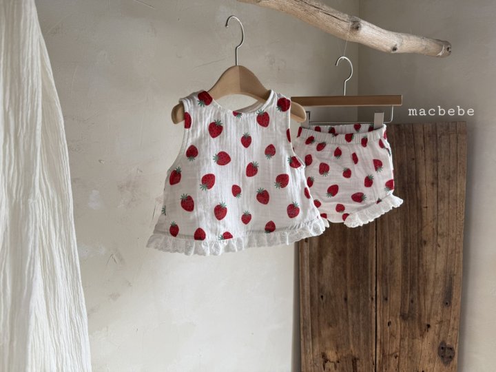 Mac - Korean Baby Fashion - #babyfever - Yoru Back Slit Sleeveless Set