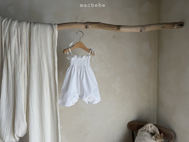 Mac - Korean Baby Fashion - #babygirlfashion - Cotton Smock Suit (Plain) - 5