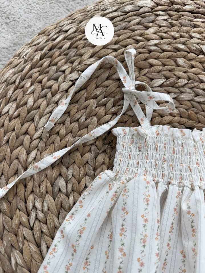 Mac - Korean Baby Fashion - #babygirlfashion - Flower Smock Top Bottom Set - 12