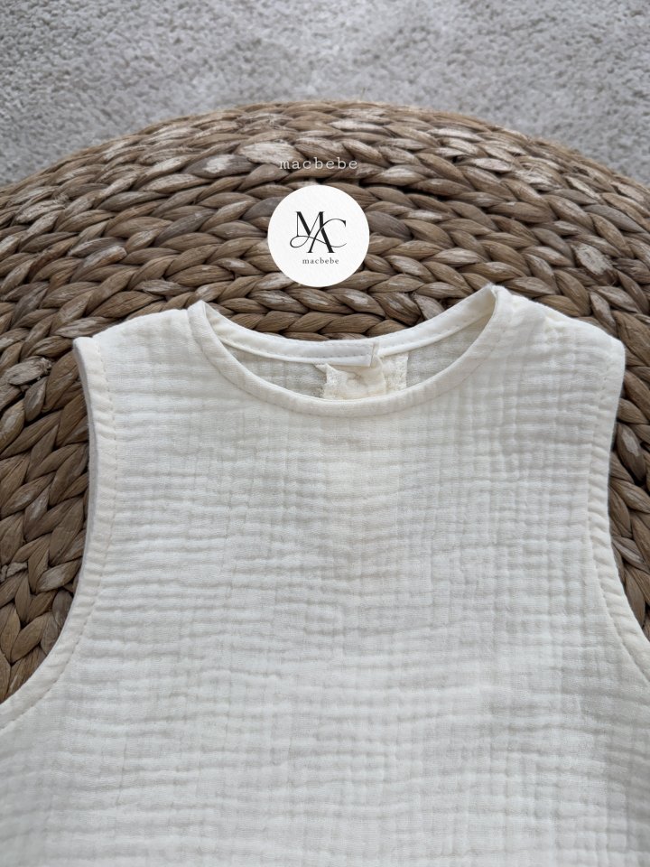 Mac - Korean Baby Fashion - #babylifestyle - Back Button Yoru All-in-One (Plain) - 3