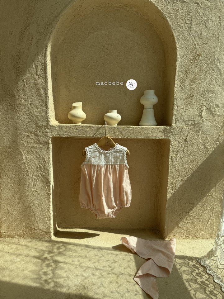 Mac - Korean Baby Fashion - #babyoninstagram - Lace Color Block Suit (Lace Cheek Puff Set) - 6