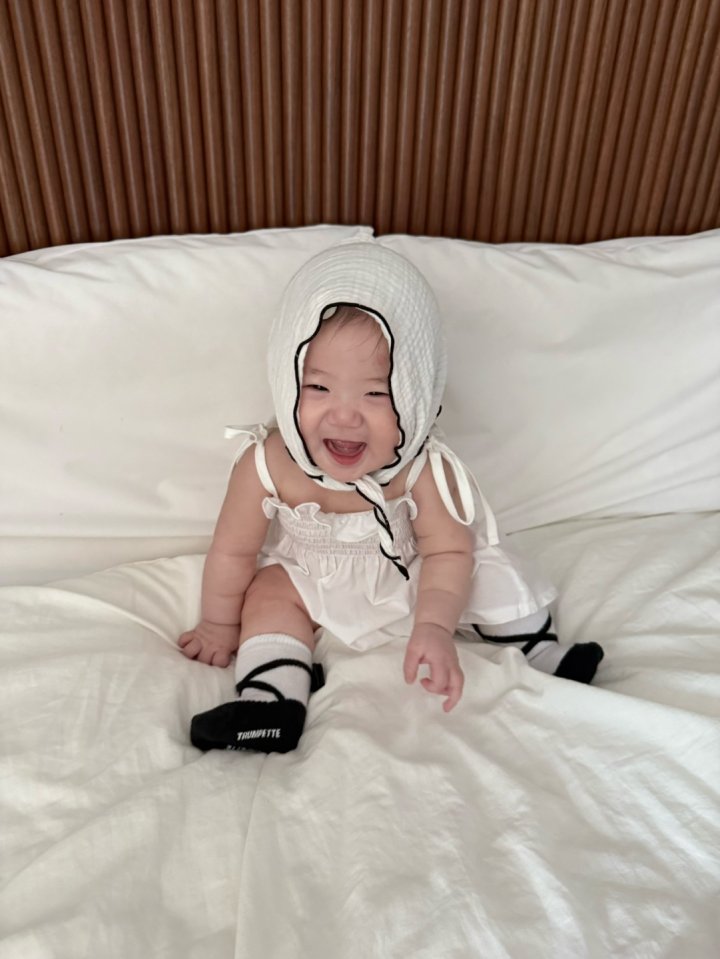 Mac - Korean Baby Fashion - #babyootd - Cotton Smock Suit (Plain) - 8