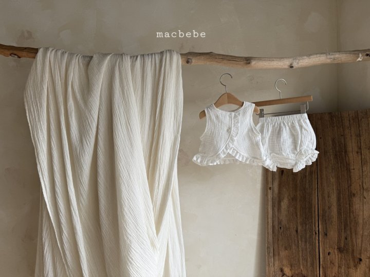 Mac - Korean Baby Fashion - #babyootd - Yoru Back Slit Sleeveless Set - 6