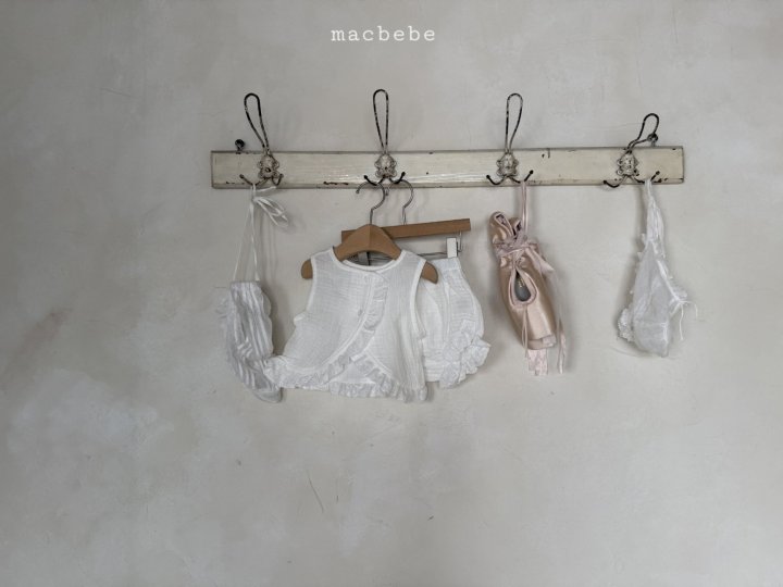 Mac - Korean Baby Fashion - #babyoutfit - Yoru Back Slit Sleeveless Set - 7