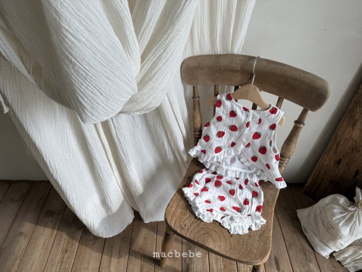 Mac - Korean Baby Fashion - #babyoutfit - Yoru Back Slit Sleeveless Set - 6