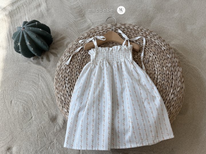 Mac - Korean Baby Fashion - #babyoutfit - Flower Smock One-piece - 2