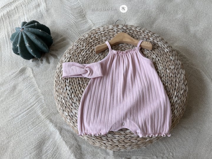 Mac - Korean Baby Fashion - #babywear - Rib Frill All-in-One (Band Set) - 10
