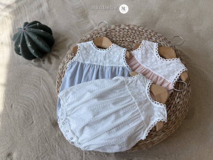 Mac - Korean Baby Fashion - #onlinebabyboutique - Lace Color Block Suit (Lace Cheek Puff Set) - 11